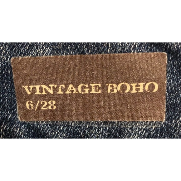 Nine West Vintage America Boho Denim Jeans Womens Size 6/28 - Picture 7 of 7